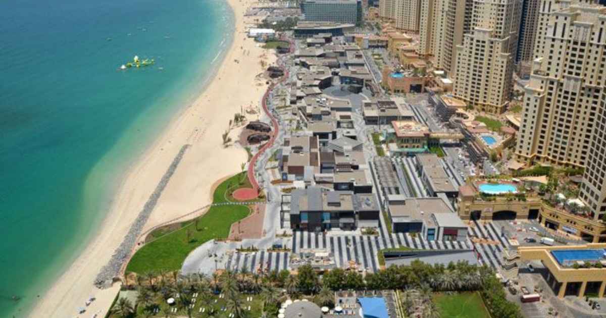 The Beach at JBR in Dubai for tourists and locals