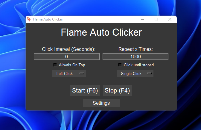 Flame Auto Clicker