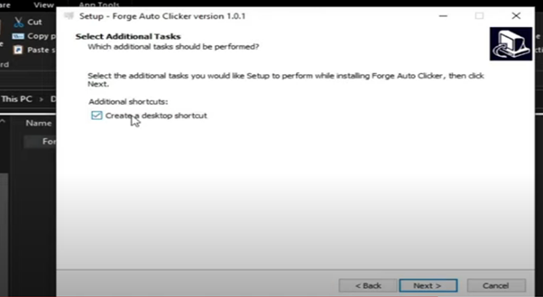 Install Forge Auto Clicker