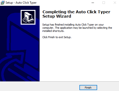 Auto Clicker Typer Installation Done