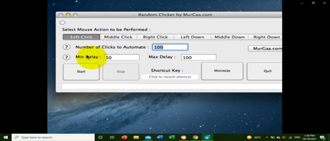 Main Auto Clicker Window