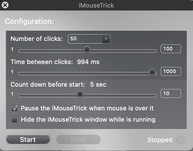 iMouse Trick Set up