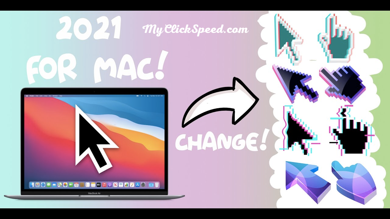 How to change the cursor mouse pointer on mac?