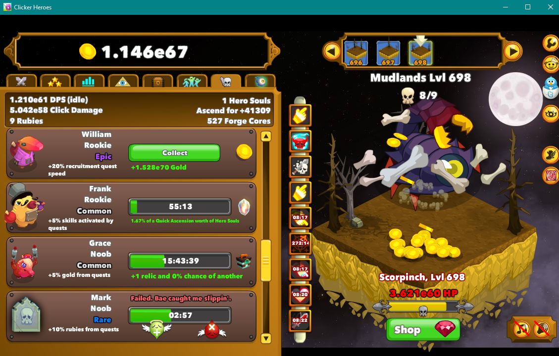 Clicker Heroes Gameplay