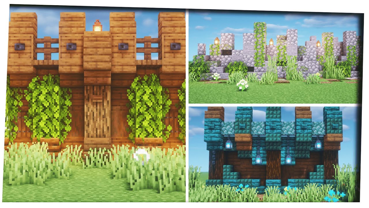 30 Latest Minecraft Wall Ideas | Quick Hacks