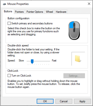 Mouse Double Click Option