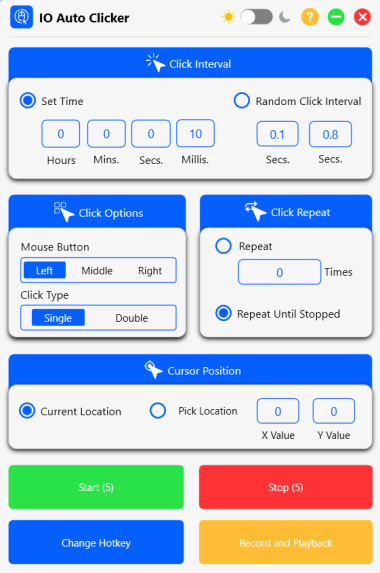 IO Auto Clicker for Mac