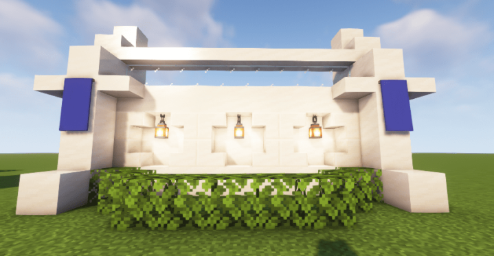 Quartz Minecraft Wall